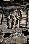 Prambanan - Candi Lara Jonggrang, deities sculpted on the body of the temple 